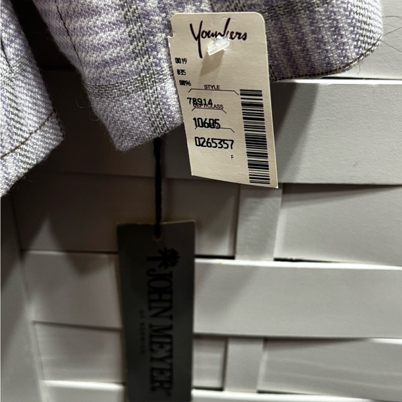 NWT John Meyer of Norwich Purple Plaid Blazer - Picture 8 of 8